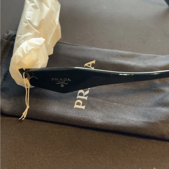 Prada Glossy Black Eyewear Prada | Accessories | Prada Glossy Black Eyewear | Poshmark main image 4